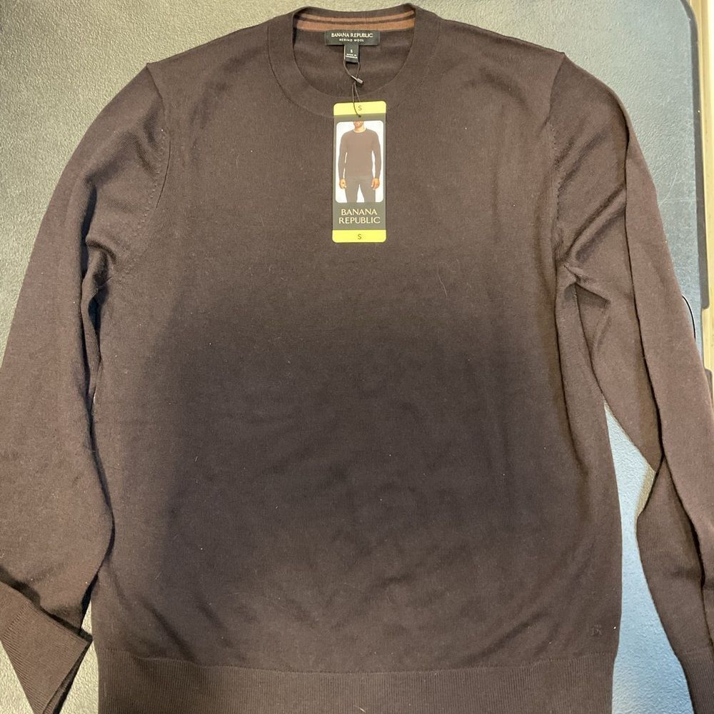 Banana Republic Dark Brown Merino Wool Pullover